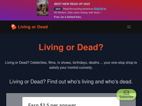 'livingordead.com' screenshot