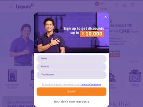 'livpure.com' screenshot