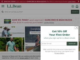 'llbean.com' screenshot