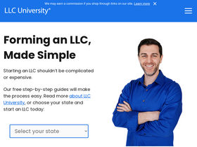 'llcuniversity.com' screenshot