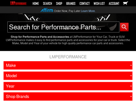 'lmperformance.com' screenshot