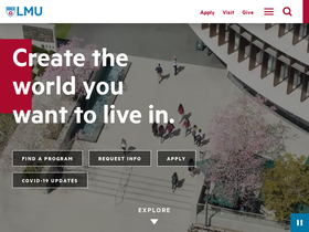 'lmu.edu' screenshot