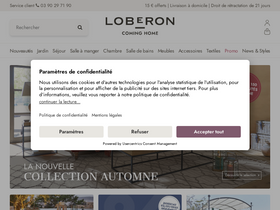 'loberon.fr' screenshot