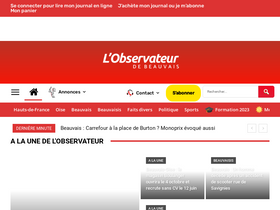 'lobservateurdebeauvais.fr' screenshot
