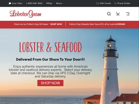 'lobstergram.com' screenshot