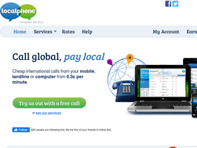 'localphone.com' screenshot