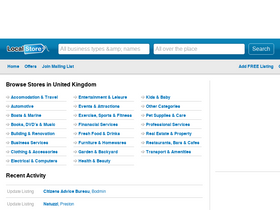 'localstore.co.uk' screenshot