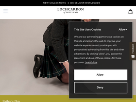 'lochcarron.co.uk' screenshot