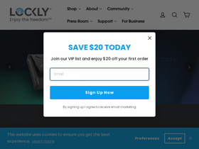 'lockly.com' screenshot