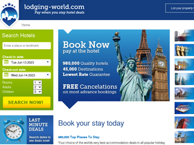'lodging-world.com' screenshot
