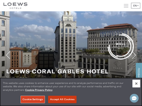 'loewshotels.com' screenshot