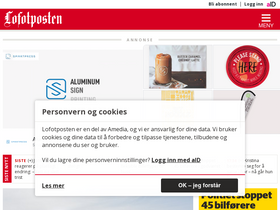 'lofotposten.no' screenshot