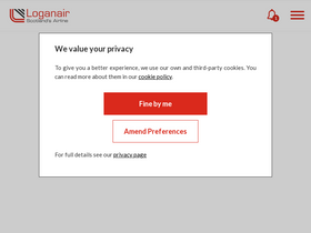 'loganair.co.uk' screenshot