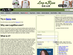 'logarun.com' screenshot