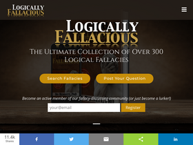'logicallyfallacious.com' screenshot