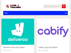 'logotaglines.com' screenshot