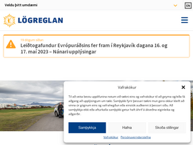 'logreglan.is' screenshot