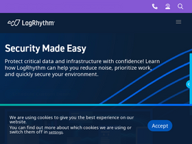 'logrhythm.com' screenshot