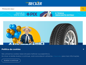 'lojasbecker.com' screenshot