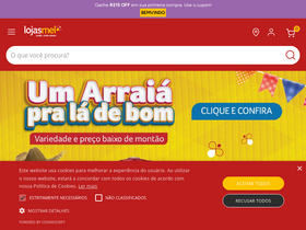 'lojasmel.com' screenshot