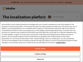 'lokalise.com' screenshot