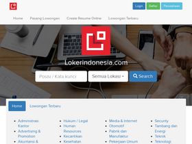 'lokerindonesia.com' screenshot