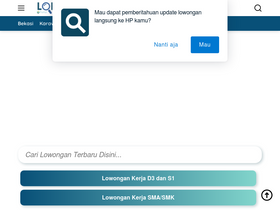 'lokerku.net' screenshot