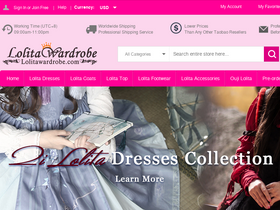 'lolitawardrobe.com' screenshot