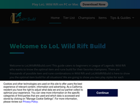 'lolwildriftbuild.com' screenshot