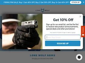 'lonewolfdist.com' screenshot