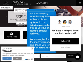 'longolexus.com' screenshot