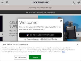 'lookfantastic.com' screenshot
