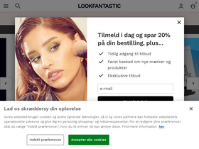 'lookfantastic.dk' screenshot