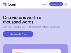 'loom.com' screenshot