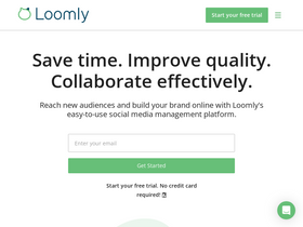 'loomly.com' screenshot
