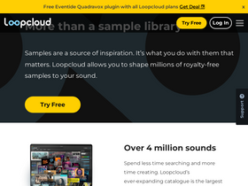 'loopcloud.com' screenshot