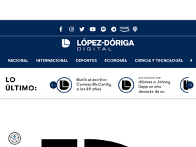 'lopezdoriga.com' screenshot