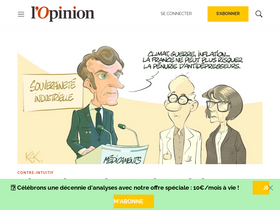 'lopinion.fr' screenshot