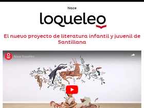 'loqueleo.com' screenshot