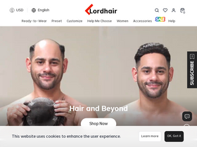 'lordhair.com' screenshot