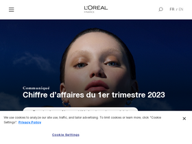 'loreal-finance.com' screenshot