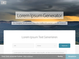 'loremipsum.de' screenshot