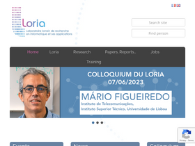'loria.fr' screenshot