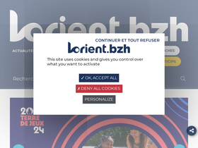 'lorient.bzh' screenshot