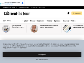 'lorientlejour.com' screenshot