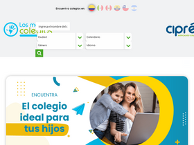 'losmejorescolegios.com' screenshot