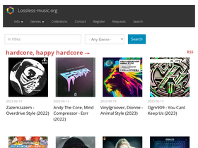 'lossless-music.org' screenshot