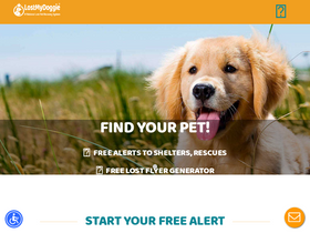 'lostmydoggie.com' screenshot