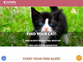 'lostmykitty.com' screenshot