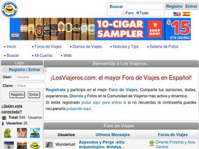 'losviajeros.com' screenshot